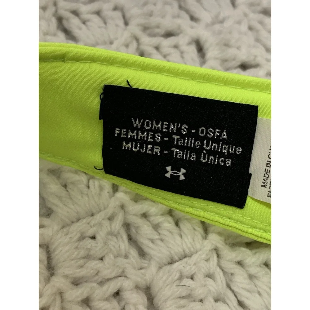 Under‎ Armour Lime Green Visor Women Unique Ventilated Heat Gear